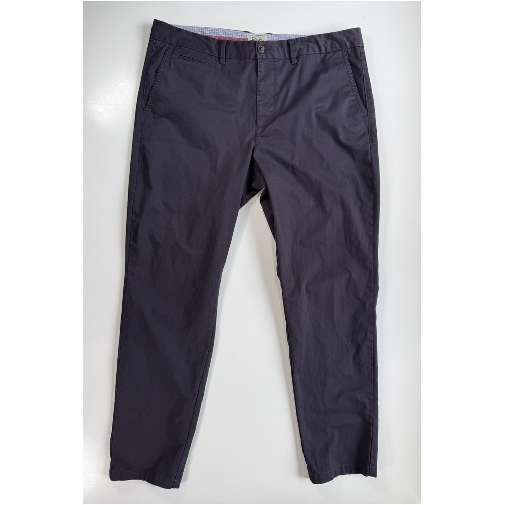 PERK Feel Good Pant Chinos Slim Fit Stretch Mens 40x32 Blue Cotton Twill Spandex